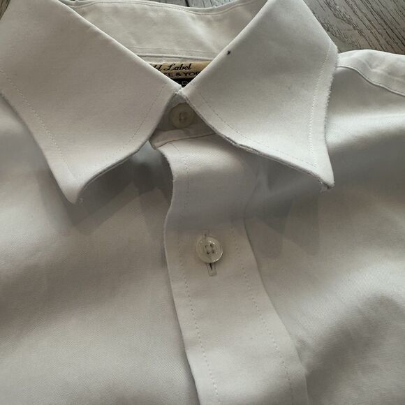 Roundtree & Yorke Gold Label Shirt Mens 16/34 Regular Button Down Dress Formal - Picture 6 of 12